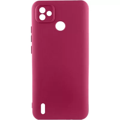 Чохол Silicone Cover Lakshmi Full Camera (A) для TECNO POP 5 Бордовий / Marsala