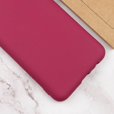 Чохол Silicone Cover Lakshmi Full Camera (A) для TECNO POP 5 Бордовий / Marsala