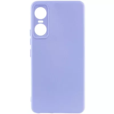 Чохол Silicone Cover Lakshmi Full Camera (A) для Tecno Pop 6 Pro Бузковий / Dasheen