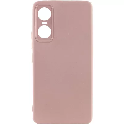 Чохол Silicone Cover Lakshmi Full Camera (A) для Tecno Pop 6 Pro Рожевий / Pink Sand