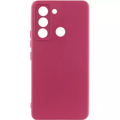 Чохол Silicone Cover Lakshmi Full Camera (A) для TECNO Spark 8C Бордовий / Marsala