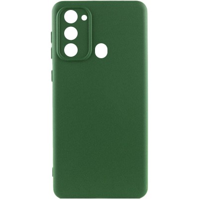Чохол Silicone Cover Lakshmi Full Camera (A) для Tecno Spark Go 2022 (KG5m) Зелений / Dark green
