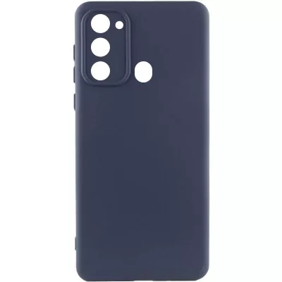 Чохол Silicone Cover Lakshmi Full Camera (A) для Tecno Spark Go 2022 (KG5m) Синій / Midnight Blue