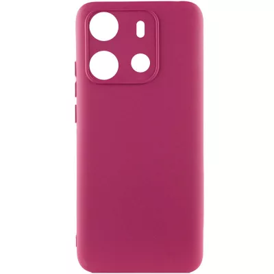 Чохол Silicone Cover Lakshmi Full Camera (A) для Tecno Spark Go 2023 Бордовий / Marsala
