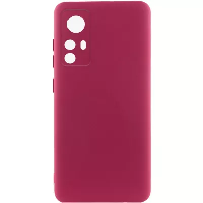 Чохол Silicone Cover Lakshmi Full Camera (A) для Xiaomi 12T / 12T Pro Бордовий / Marsala