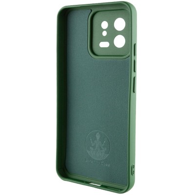 Чохол Silicone Cover Lakshmi Full Camera (A) для Xiaomi 13 Зелений / Dark green