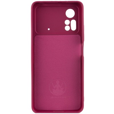 Чохол Silicone Cover Lakshmi Full Camera (A) для Xiaomi Poco X4 Pro 5G Бордовий / Marsala