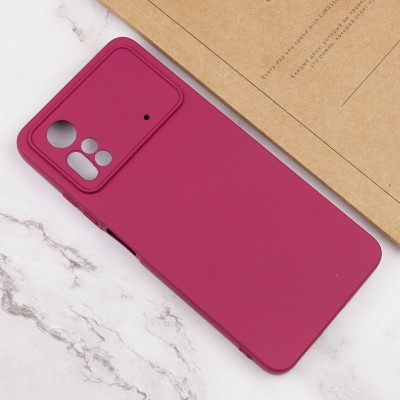Чохол Silicone Cover Lakshmi Full Camera (A) для Xiaomi Poco X4 Pro 5G Бордовий / Marsala
