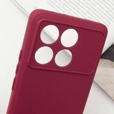 Чохол Silicone Cover Lakshmi Full Camera (A) для Xiaomi Poco X6 / Note 13 Pro 5G Бордовий / Marsala