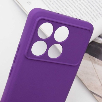 Чохол Silicone Cover Lakshmi Full Camera (A) для Xiaomi Poco X6 Pro Фіолетовий / Purple