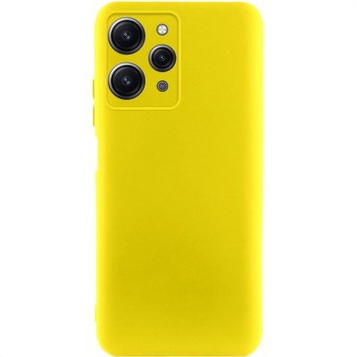 Чохол Silicone Cover Lakshmi Full Camera (A) для Xiaomi Redmi 12 Жовтий / Flash