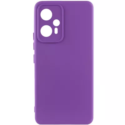 Чохол Silicone Cover Lakshmi Full Camera (A) для Xiaomi Redmi Note 12T Pro Фіолетовий / Purple