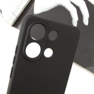 Чохол Silicone Cover Lakshmi Full Camera (A) для Xiaomi Redmi Note 13 4G Чорний / Black