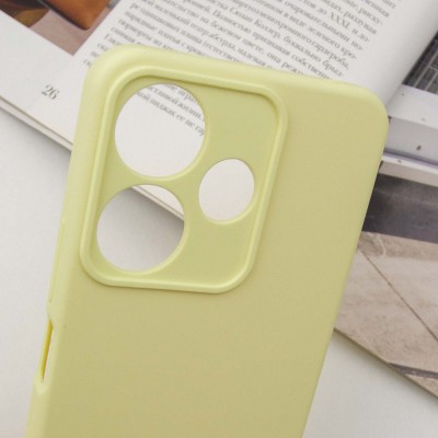 Чохол Silicone Cover Lakshmi Full Camera (AA) для Xiaomi Redmi 13 4G / Poco M6 4G Жовтий / Mellow Yellow