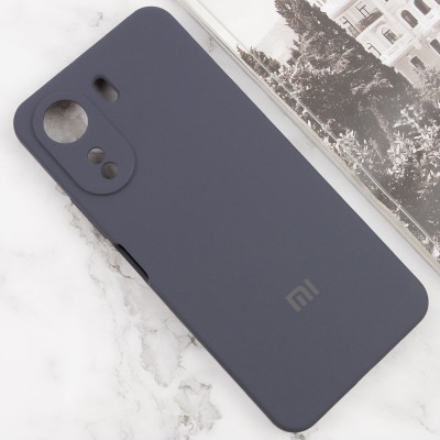 Чохол Silicone Cover Lakshmi Full Camera (AAA) with Logo для Xiaomi Redmi 13C / Poco C65 Сірий / Dark Gray Чохол Silicone Cover Lakshmi Full Camera (AAA) with Logo для Xiaomi Redmi 13C / Poco C65 Сірий / Dark Gray