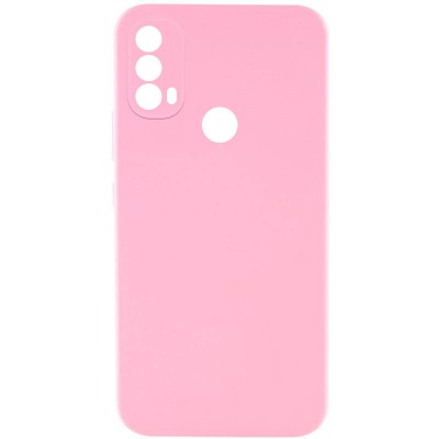 Чохол Silicone Cover Lakshmi Full Camera (AAA) для Motorola Moto E40 Рожевий / Light pink