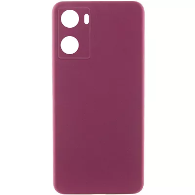 Чохол Silicone Cover Lakshmi Full Camera (AAA) для Oppo A57s / A77s Бордовий / Plum