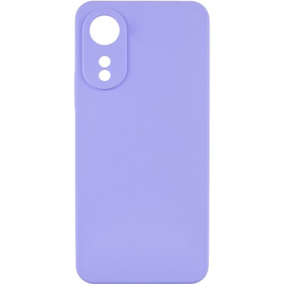 Чохол Silicone Cover Lakshmi Full Camera (AAA) для Oppo A78 4G Бузковий / Dasheen