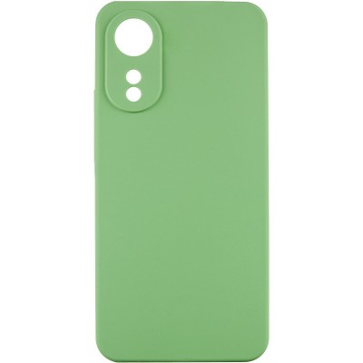 Чохол Silicone Cover Lakshmi Full Camera (AAA) для Oppo A78 4G М'ятний / Mint