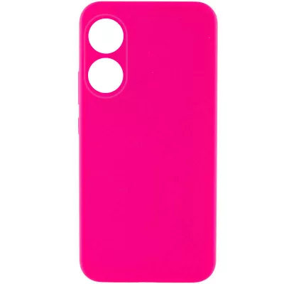 Чохол Silicone Cover Lakshmi Full Camera (AAA) для Oppo A78 4G Рожевий / Barbie pink