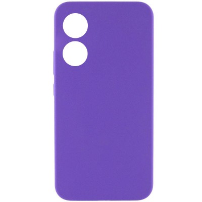 Чохол Silicone Cover Lakshmi Full Camera (AAA) для Oppo A78 4G Фіолетовий / Amethyst