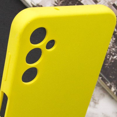 Чохол Silicone Cover Lakshmi Full Camera (AAA) для Samsung Galaxy A24 4G Жовтий / Yellow