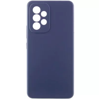 Чохол Silicone Cover Lakshmi Full Camera (AAA) для Samsung Galaxy A33 5G Темно-синій / Midnight blue