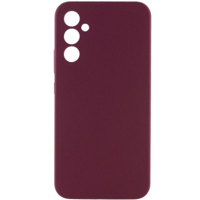 Чохол Silicone Cover Lakshmi Full Camera (AAA) для Samsung Galaxy A34 5G Бордовий / Plum