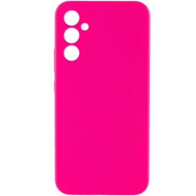 Чохол Silicone Cover Lakshmi Full Camera (AAA) для Samsung Galaxy A35 Рожевий / Barbie pink