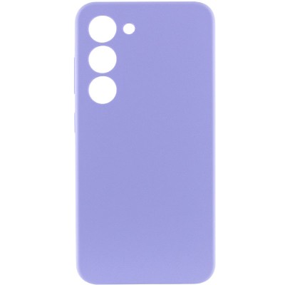 Чохол Silicone Cover Lakshmi Full Camera (AAA) для Samsung Galaxy S23 Бузковий / Dasheen