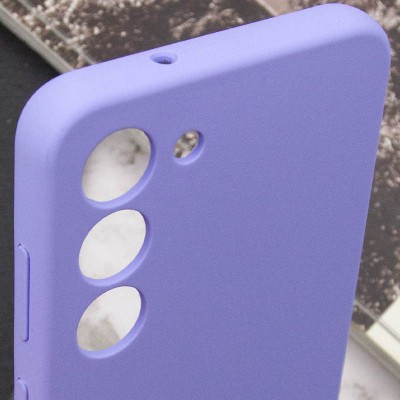 Чохол Silicone Cover Lakshmi Full Camera (AAA) для Samsung Galaxy S23 Бузковий / Dasheen