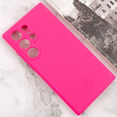 Чохол Silicone Cover Lakshmi Full Camera (AAA) для Samsung Galaxy S24 Ultra Рожевий / Barbie pink