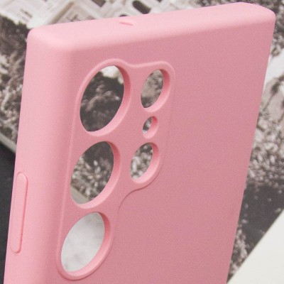 Чохол Silicone Cover Lakshmi Full Camera (AAA) для Samsung Galaxy S24 Ultra Рожевий / Light pink
