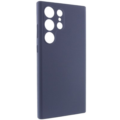Чохол Silicone Cover Lakshmi Full Camera (AAA) для Samsung Galaxy S24 Ultra Темно-синій / Midnight blue
