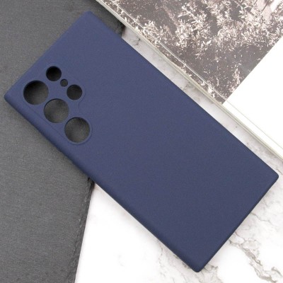 Чохол Silicone Cover Lakshmi Full Camera (AAA) для Samsung Galaxy S24 Ultra Темно-синій / Midnight blue