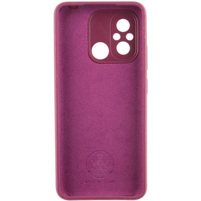 Чохол Silicone Cover Lakshmi Full Camera (AAA) для Xiaomi Redmi 12C Бордовий / Plum