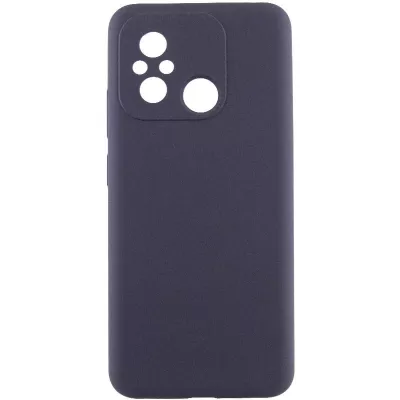 Чохол Silicone Cover Lakshmi Full Camera (AAA) для Xiaomi Redmi 12C Сірий / Dark Gray