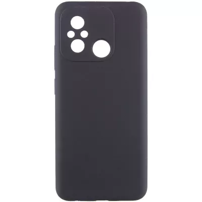 Чохол Silicone Cover Lakshmi Full Camera (AAA) для Xiaomi Redmi 12C Чорний / Black