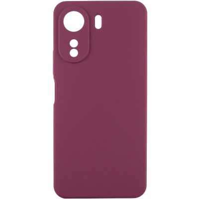 Чохол Silicone Cover Lakshmi Full Camera (AAA) для Xiaomi Redmi 13C / Poco C65 Бордовий / Plum