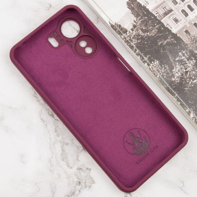 Чохол Silicone Cover Lakshmi Full Camera (AAA) для Xiaomi Redmi 13C / Poco C65 Бордовий / Plum