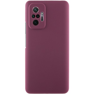 Чохол Silicone Cover Lakshmi Full Camera (AAA) для Xiaomi Redmi Note 10 Pro / 10 Pro Max Бордовий / Plum