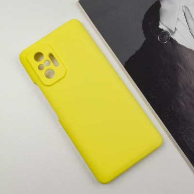 Чохол Silicone Cover Lakshmi Full Camera (AAA) для Xiaomi Redmi Note 10 Pro / 10 Pro Max Жовтий / Yellow