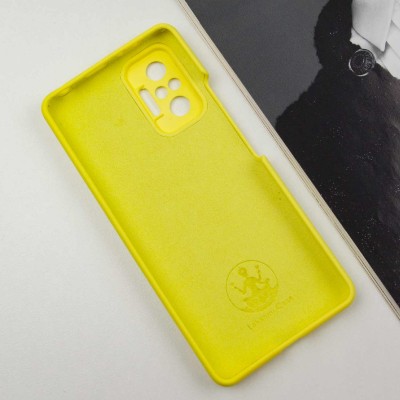 Чохол Silicone Cover Lakshmi Full Camera (AAA) для Xiaomi Redmi Note 10 Pro / 10 Pro Max Жовтий / Yellow