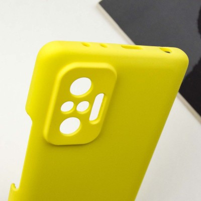 Чохол Silicone Cover Lakshmi Full Camera (AAA) для Xiaomi Redmi Note 10 Pro / 10 Pro Max Жовтий / Yellow