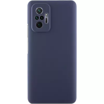 Чохол Silicone Cover Lakshmi Full Camera (AAA) для Xiaomi Redmi Note 10 Pro / 10 Pro Max Темно-синій / Midnight blue