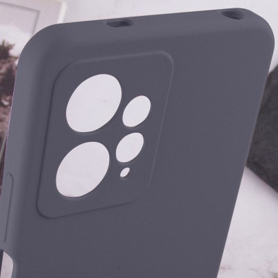 Чохол Silicone Cover Lakshmi Full Camera (AAA) для Xiaomi Redmi Note 12 4G Сірий / Dark Gray