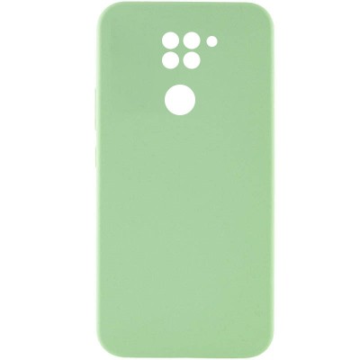 Чохол Silicone Cover Lakshmi Full Camera (AAA) для Xiaomi Redmi Note 9 / Redmi 10X М'ятний / Mint