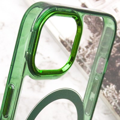 Чохол TPU Iris with MagSafe для Apple iPhone 12 Pro Max (6.7") Зелений