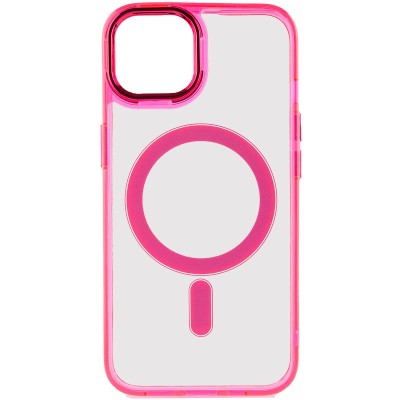 Чохол TPU Iris with MagSafe для Apple iPhone 12 Pro Max (6.7") Малиновий