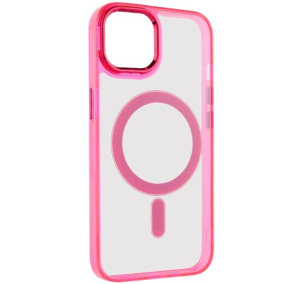 Чохол TPU Iris with MagSafe для Apple iPhone 12 Pro Max (6.7") Малиновий